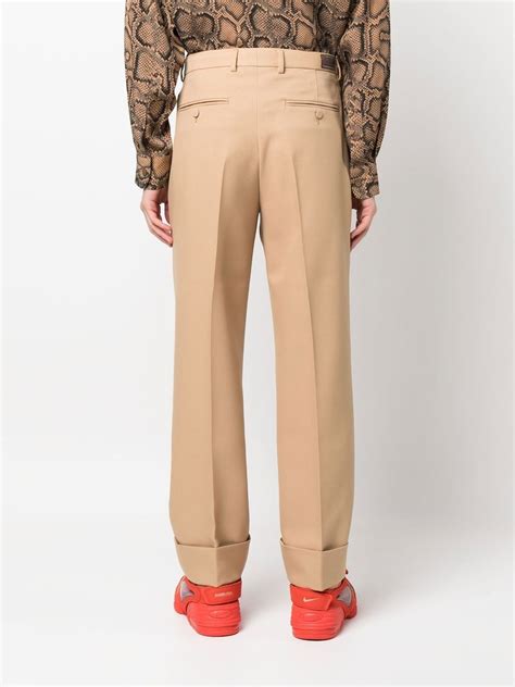 gucci work pants|gucci high waisted pants.